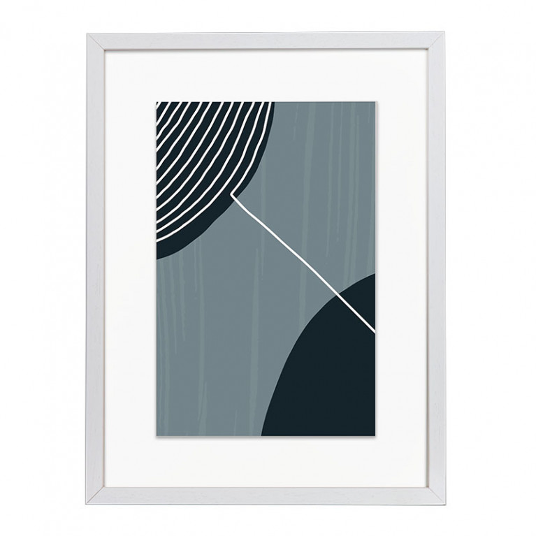 Wissellijst Hout Wit 30x30 cm - Art Print en Passe Partout