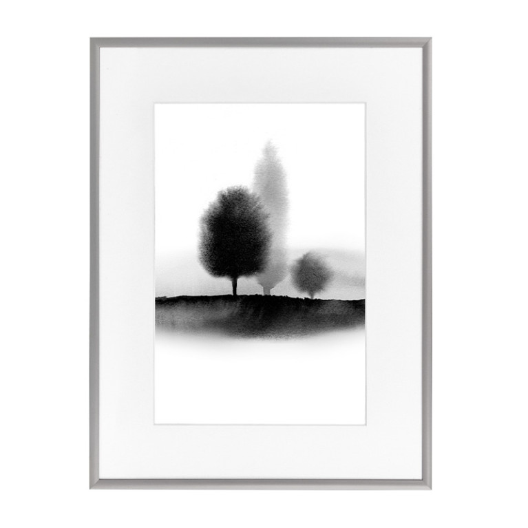Wissellijst A4 Zilver met print