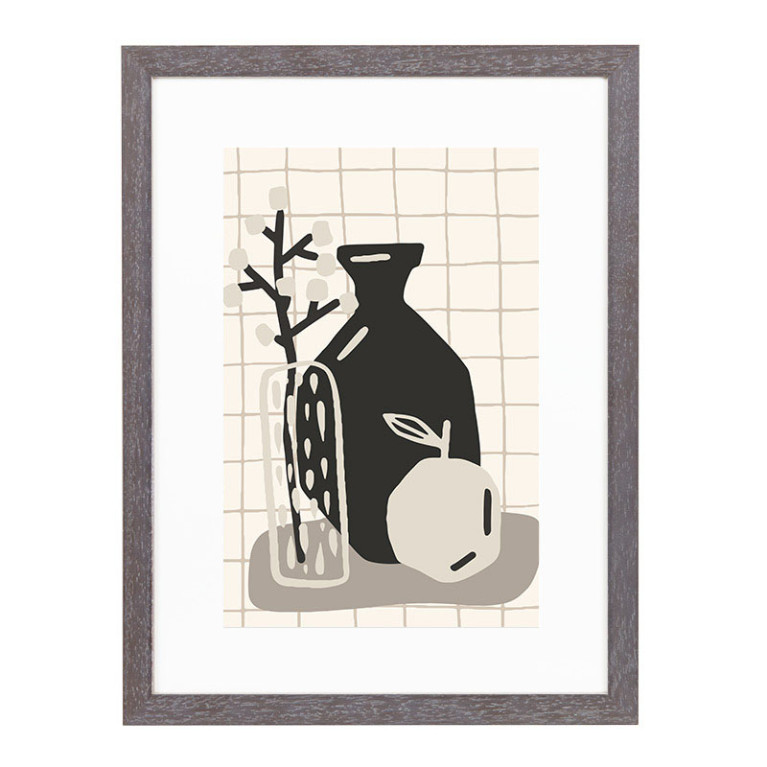 Wissellijst Vergrijsd Breed A4 - Art Print en Passe Partout