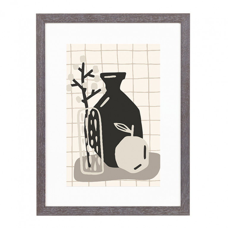 Wissellijst Vergrijsd Breed 18x24 cm - Art Print en Passe Partout