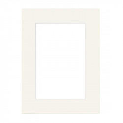 Passe Partout Gebroken Wit 28x35 cm - Uitsnede 17x23 cm - Voorkant