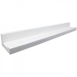Foto Wandplank Steigerhout Wit 80cm