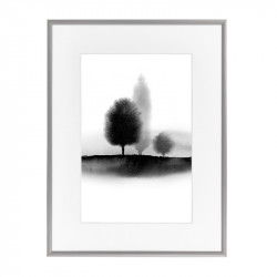 Wissellijst 60x80cm Zilver met print