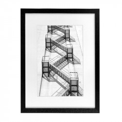 Wissellijst 60x70cm Hout Zwart Breed met print