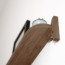Foto Wandplank Eikenhout Donker 80 cm - Detail onderkant