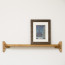 Foto Wandplank Eikenhout Naturel 80 cm - Vooraanzicht met lijst