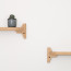 Foto Wandplank Eikenhout Ongelakt 80 cm - Detail twee planken