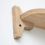 Foto Wandplank Eikenhout Ongelakt 80 cm - Detail plankdrager