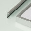 Vintlux Wissellijst Lundby Ultra Thin - Aluminium Zilver A3 - schuin