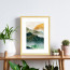 Wissellijst 20x28cm Hout met print aan muur