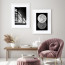 Wissellijst A4 Wit met print aan muur