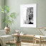 Wissellijst 40x60cm Wit met print aan muur
