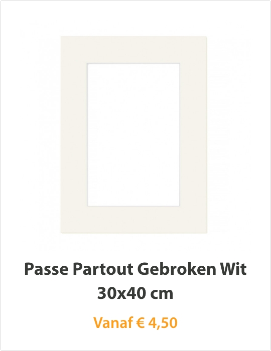 Passe Partout Gebroken Wit 30x40cm