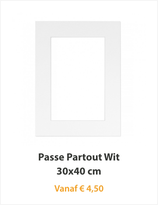 Passe Partout Wit 30x40cm